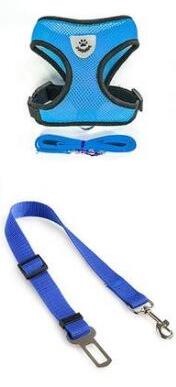 Pet Car Seat Belt Harness Set - Adjustable Dog Harness with Seat Belt Leash