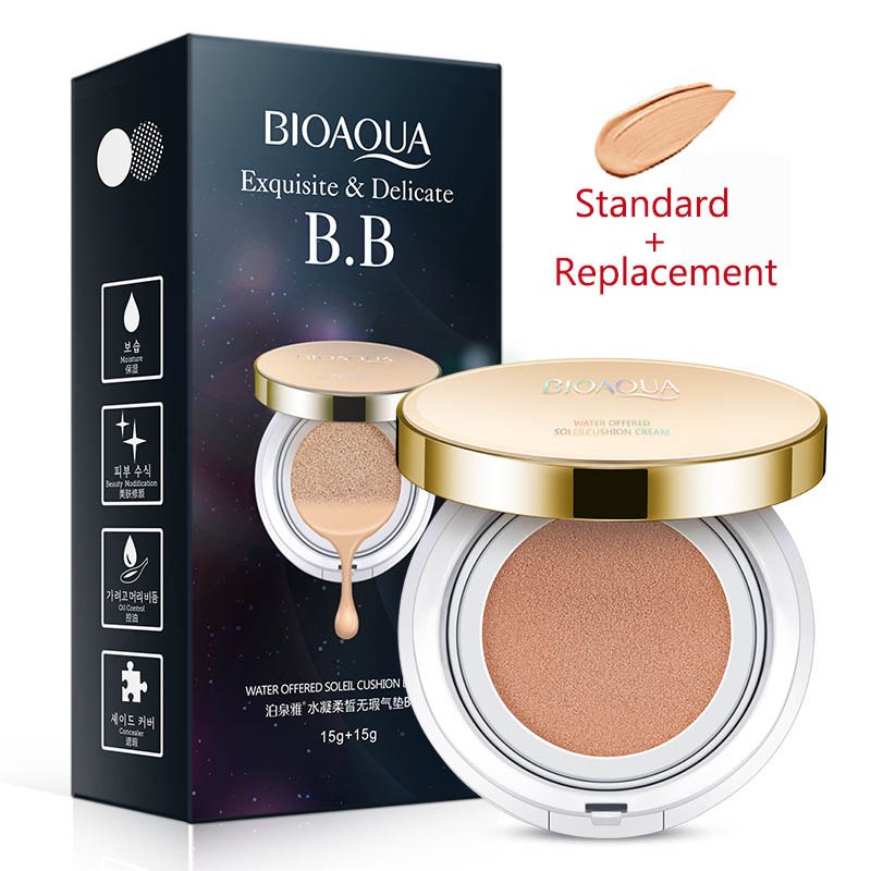 Bioaqua Air Cushion BB Cream 3 Color Concealer Moisturizing