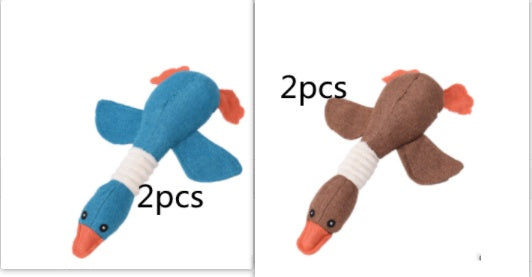 Squeaky Plush Dog Toys - Soft Animal Puzzle Chew Toys for Small & Medium Dogs
