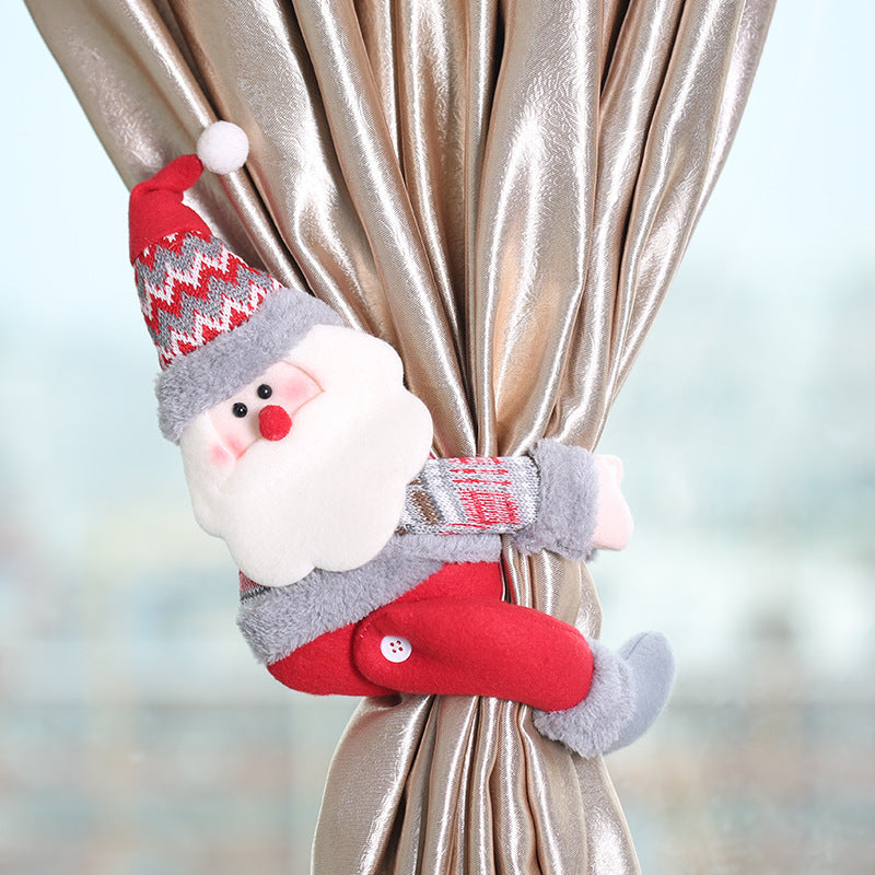 Christmas Decorations Forest Elderly Curtain Buckle | Xmas Holiday Decor