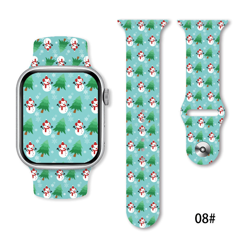 Christmas Silicone Strap Printing Suitable | Xmas Holiday Decor