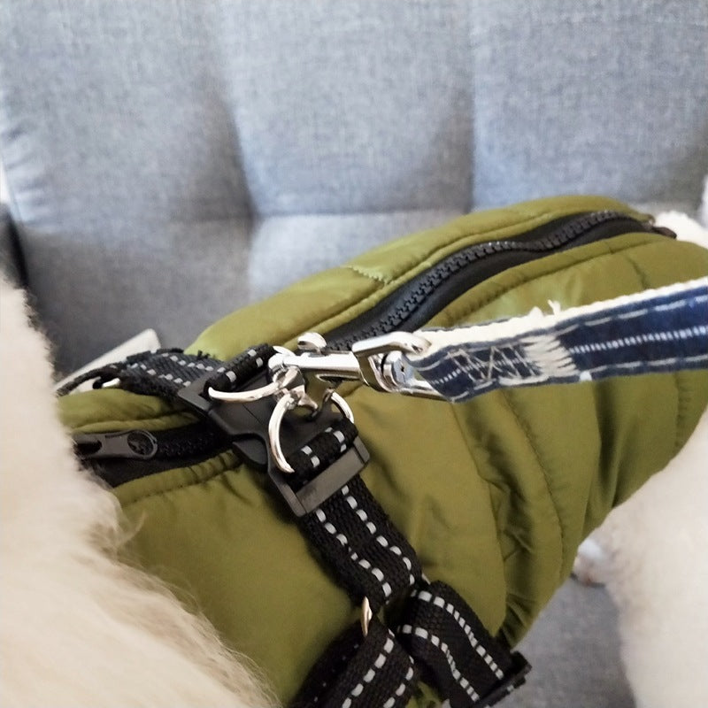 Waterproof Winter Dog Coat with Built-In Harness - Warm Jacket for Small to Large Dogs
