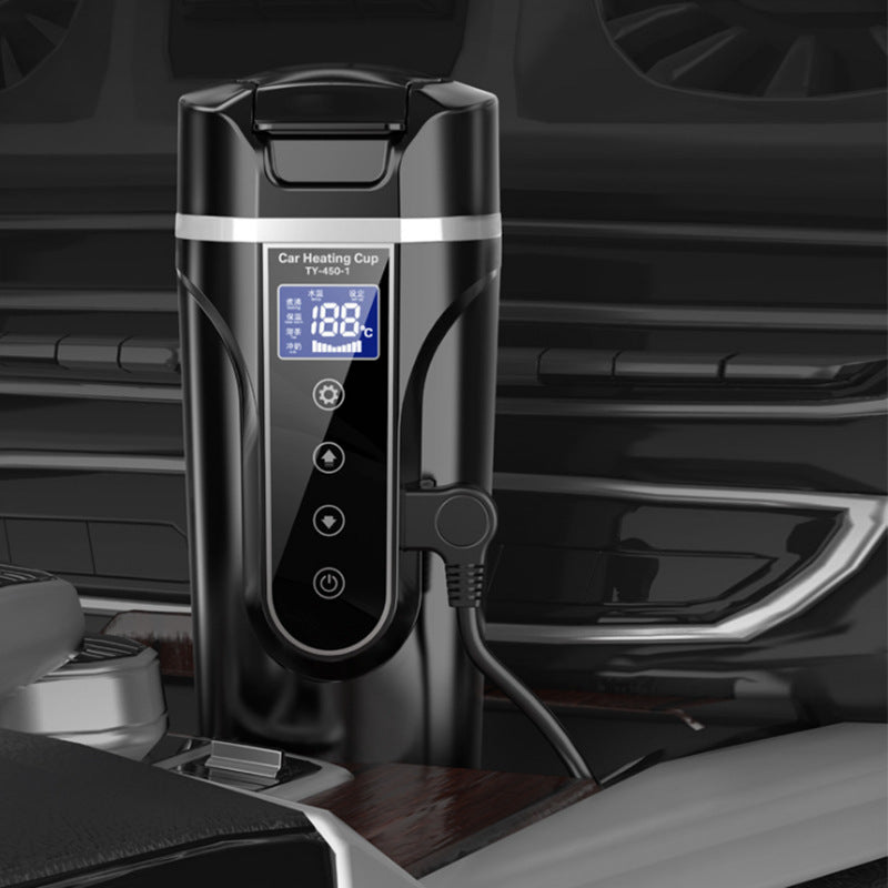 Portable Car Bottle Smart Touch Digital Display Insulated Cup Home