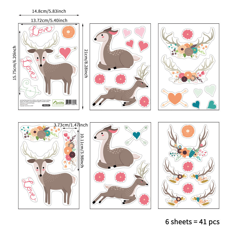 Christmas Cute Decoration Wall Sticker | Xmas Holiday Decor
