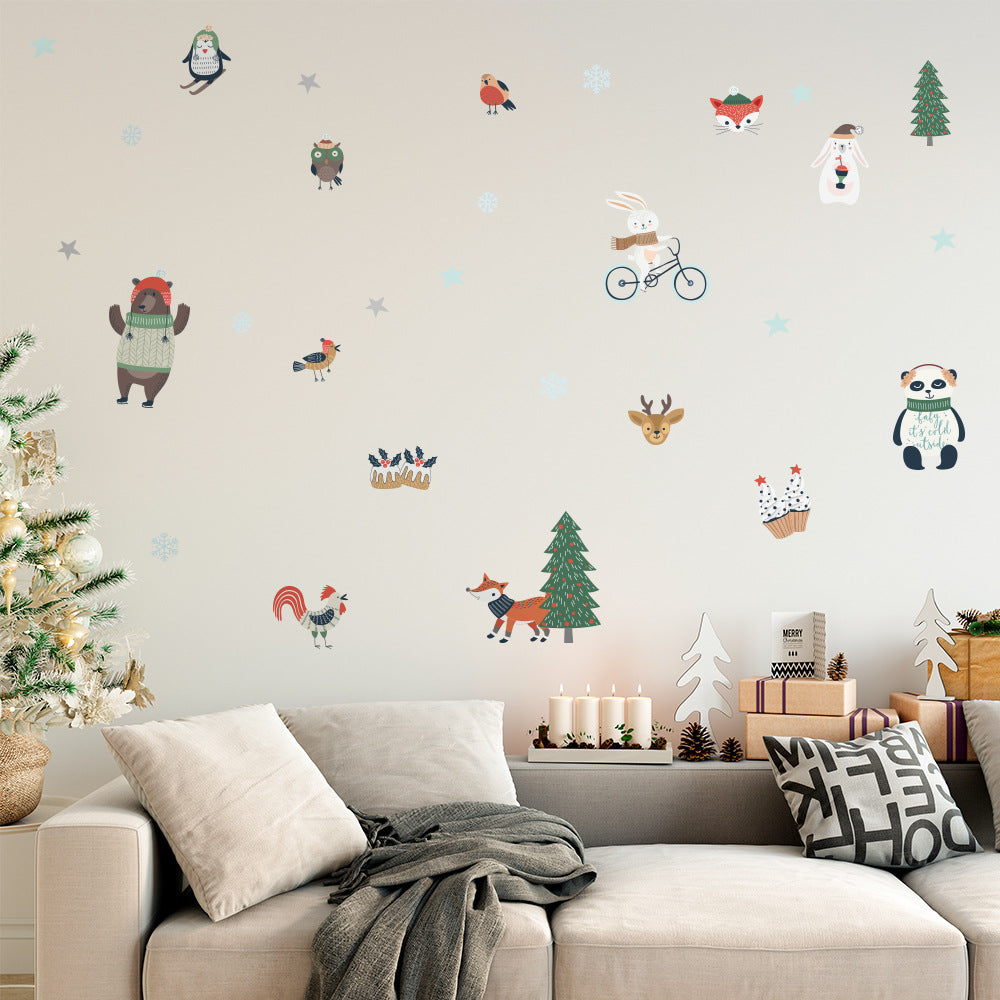 Christmas Cute Decoration Wall Sticker | Xmas Holiday Decor