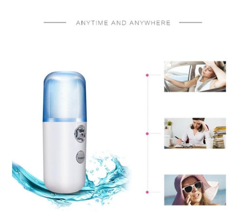 Portable Rechargeable Nano Face Mist Sprayer - Hydration Facial Steamer