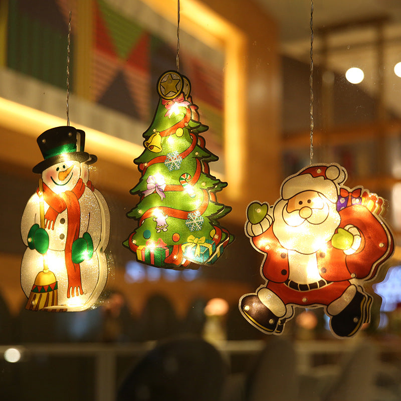 Christmas Decoration Lights Santa Snowman Elk | Xmas Holiday Decor
