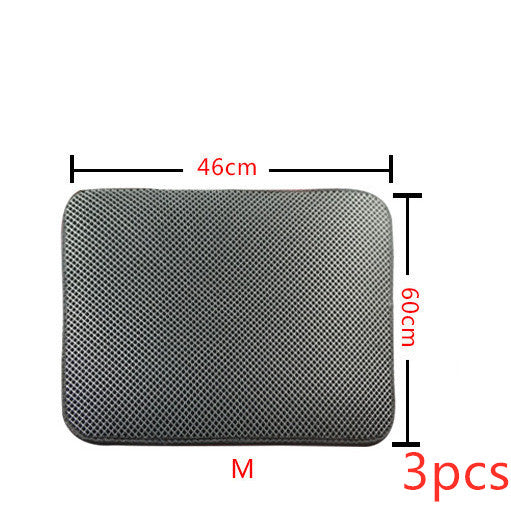 Double Layer Cat Litter Mat - Waterproof Litter Trapping Mat, Easy to Clean