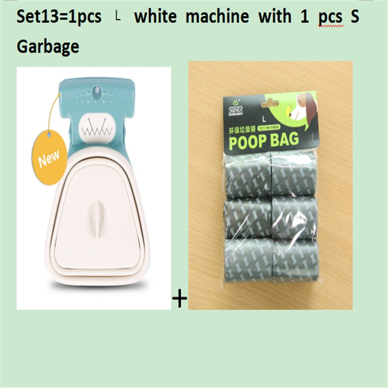 Foldable Travel Pooper Scooper - Portable Dog Poop Scoop with Degradable Bags