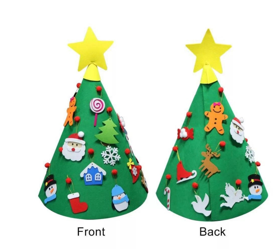 Christmas Felt Tree Three-dimensional Pendant Children's Puzzle