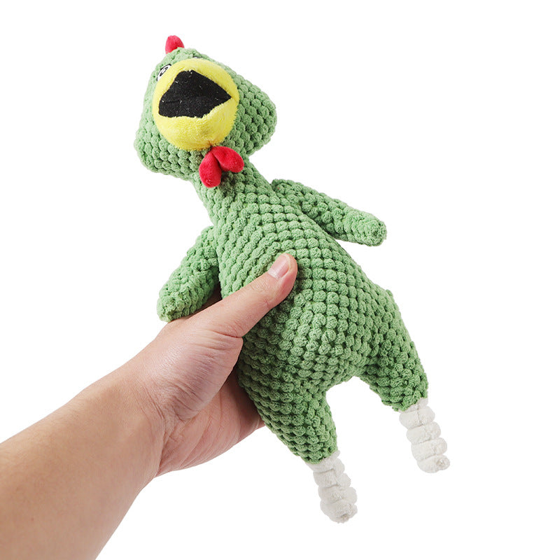 Pineapple Plush Squeaky Dog Toy - Velvet Sound Chew Toy