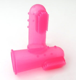 Soft Silicone Pet Finger Toothbrush - Dog & Cat Teeth Cleaning Brush for Fresh Breath