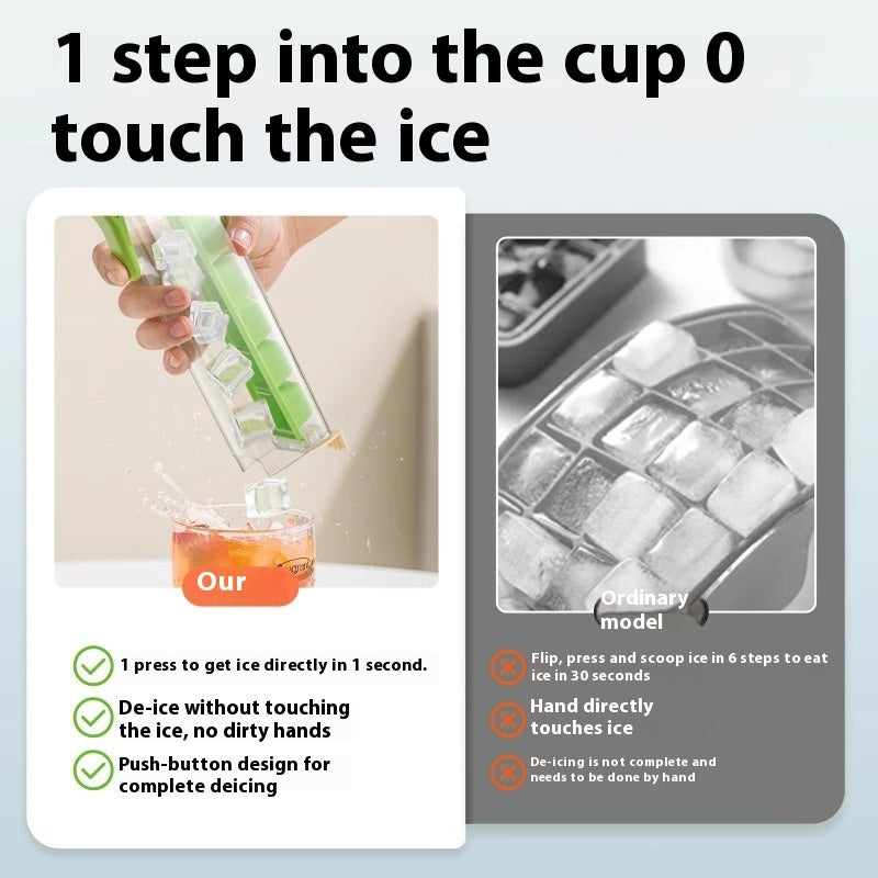 Food Grade Silicone Ice Cube Mold - Household Ice Maker Tray