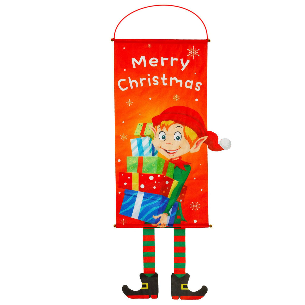 Christmas Decorations Couplets Curtains Banners Pull Flags Hanging