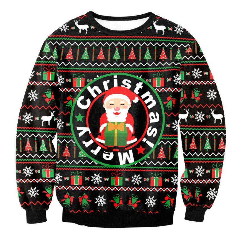 UGLY Christmas Sweater Vacation Santa Elf Funny Women's Men Sweaters