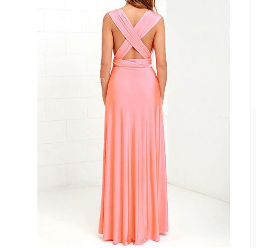 Women's Sexy Long Party Dress Club Floor-Length Summer Backless