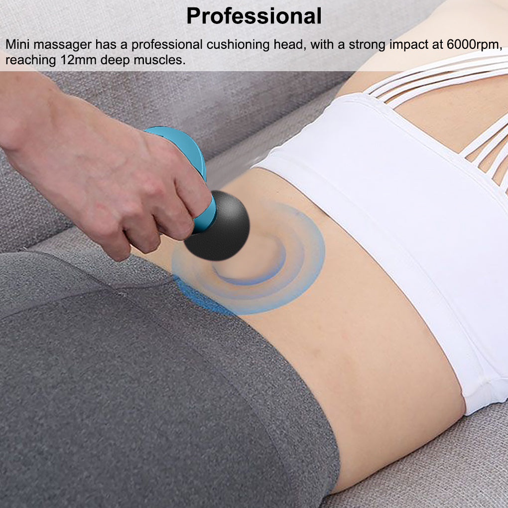 Muscle Massage Mini Pocket Electric Fascia Back Neck Massager Gun