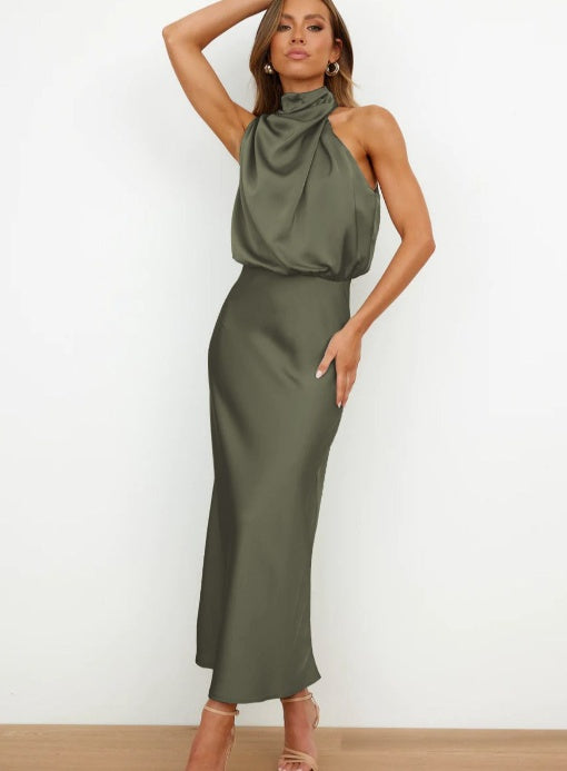 Summer Sleeveless Dress Fashion Elegant Evening Party Club Clothing