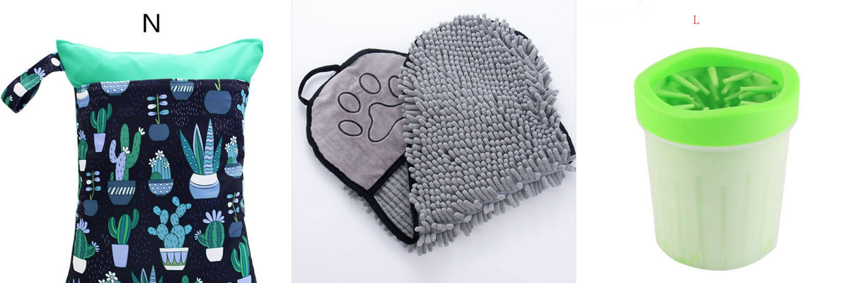 Super Absorbent Microfiber Pet Towel - Quick-Dry Dog & Cat Bath Towel with Hand Pockets