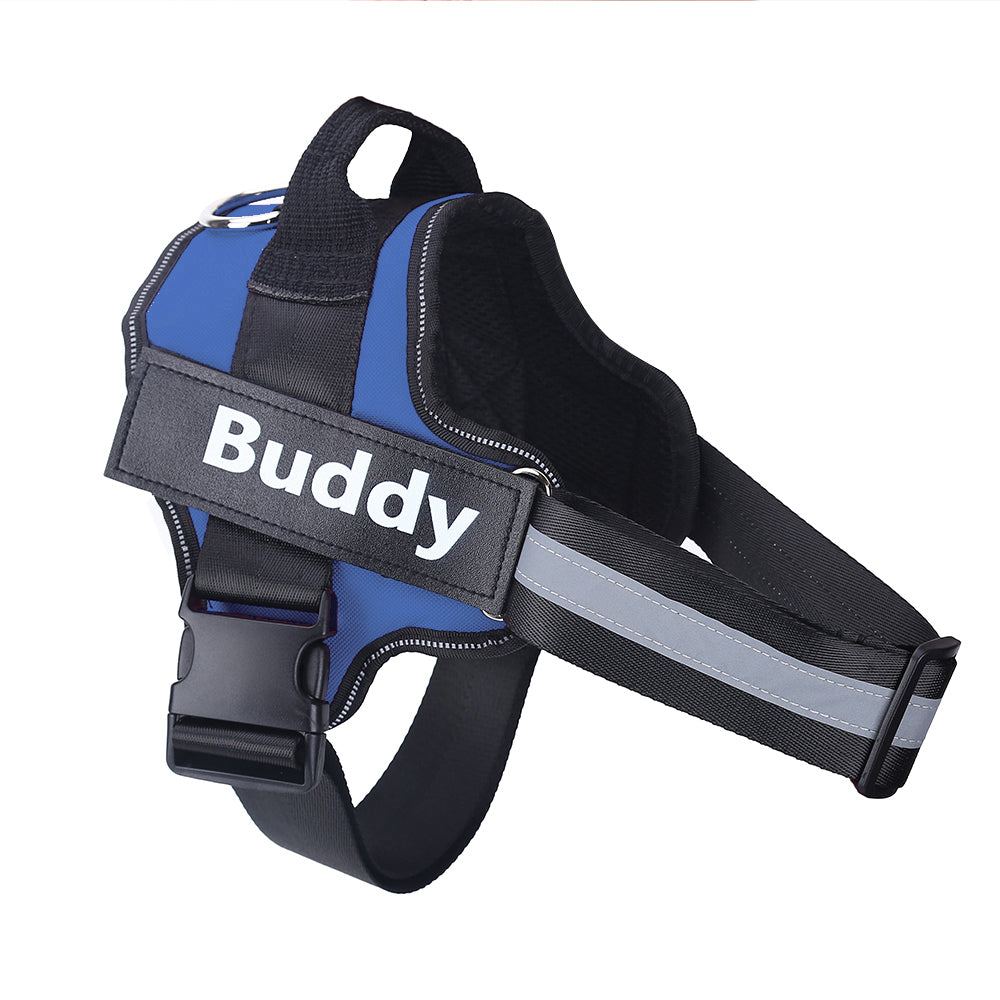 No-Pull Reflective Dog Harness Vest - Breathable Adjustable Harness for Small to Large Dogs