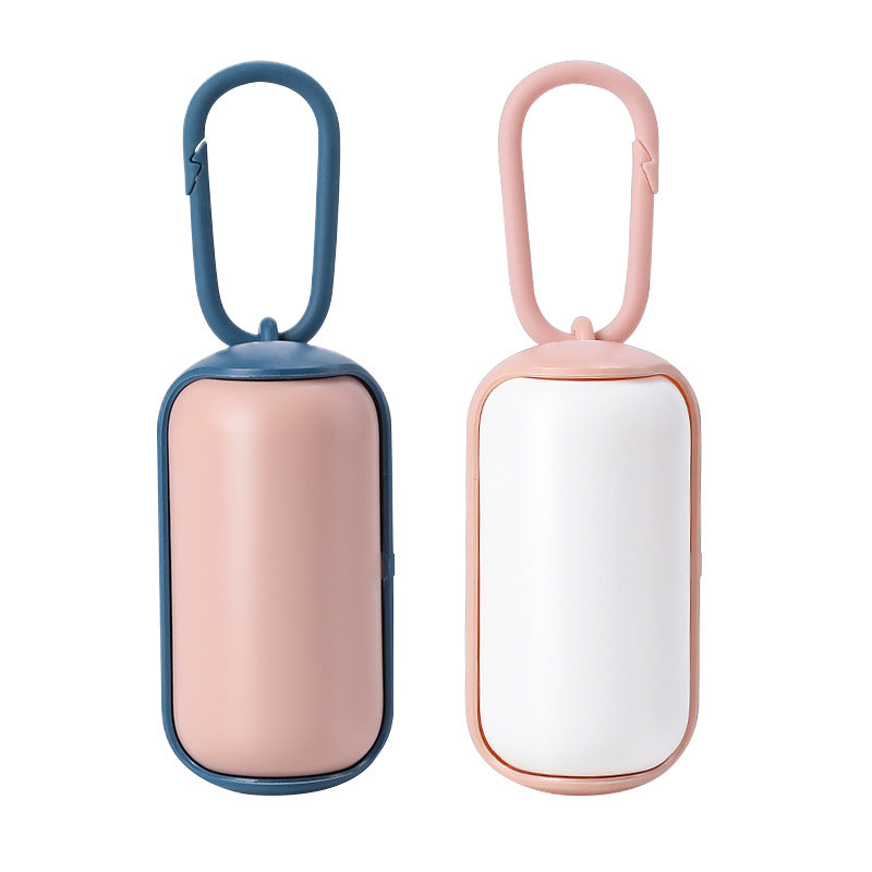 Mini Dog Poop Bag Holder - Portable Clip-On Waste Bag Dispenser