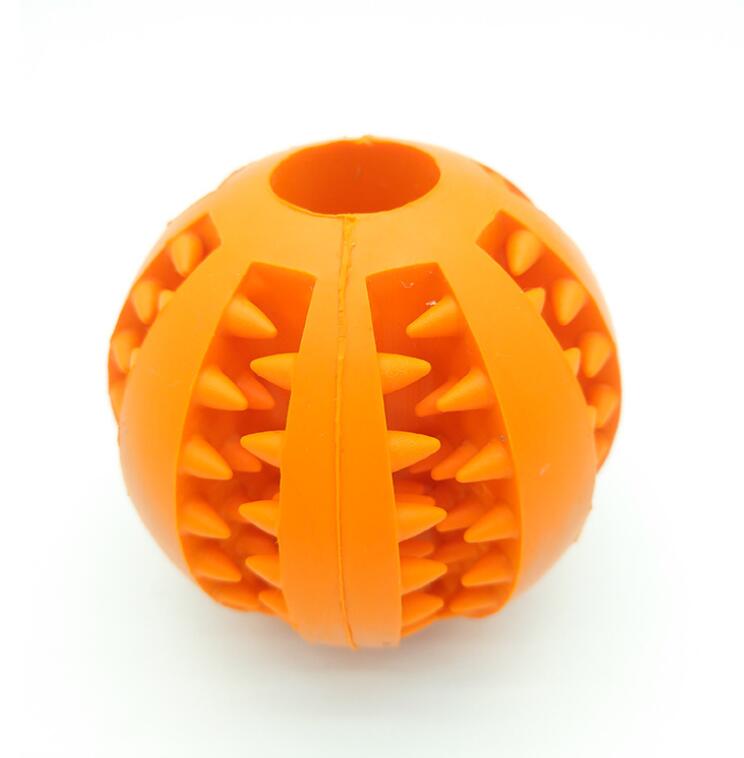 Slow Feeder Rubber Dog Ball - Treat Dispensing Chew Toy (5 cm / 7 cm)