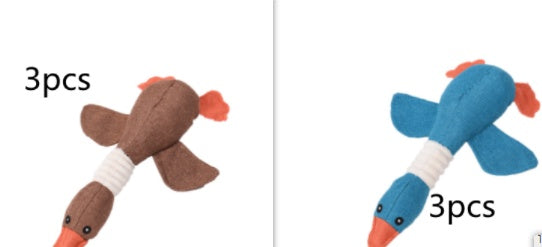 Squeaky Plush Dog Toys - Soft Animal Puzzle Chew Toys for Small & Medium Dogs
