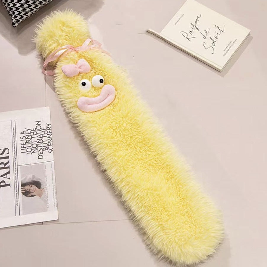 2L Cute Hot Water Bottle with Cover - Portable Belly & Hand Warmer