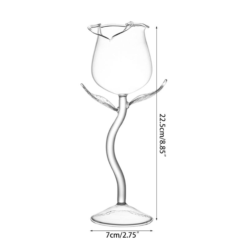 Fancy Red Wine Goblet & Cocktail Glass - Elegant Crystal Stemware