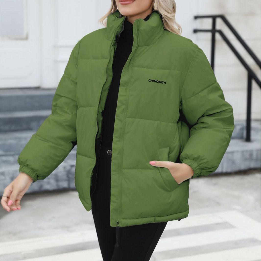 Winter Coat Women Casual Windproof Down Cotton Warm Thickened Jacket