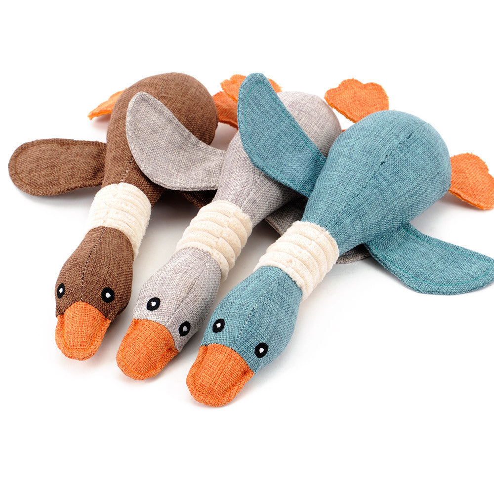 Squeaky Plush Dog Toys - Soft Animal Puzzle Chew Toys for Small & Medium Dogs