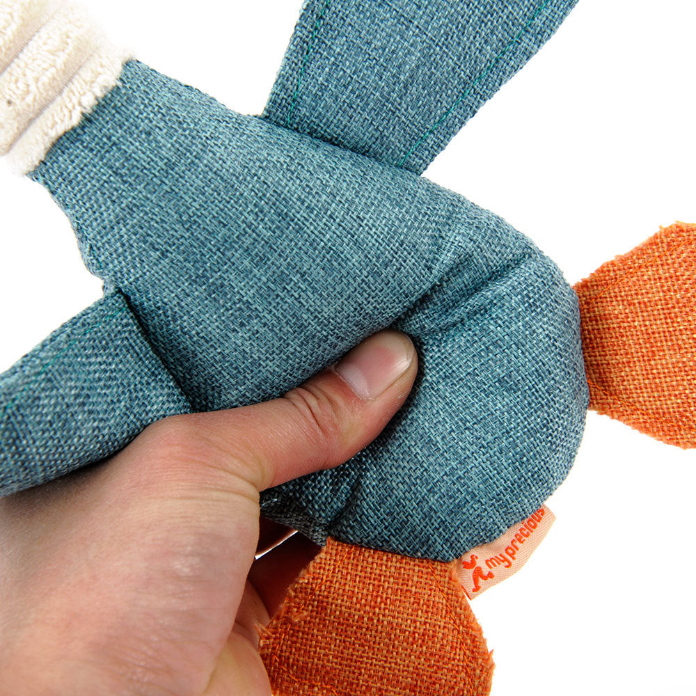Squeaky Plush Dog Toys - Soft Animal Puzzle Chew Toys for Small & Medium Dogs