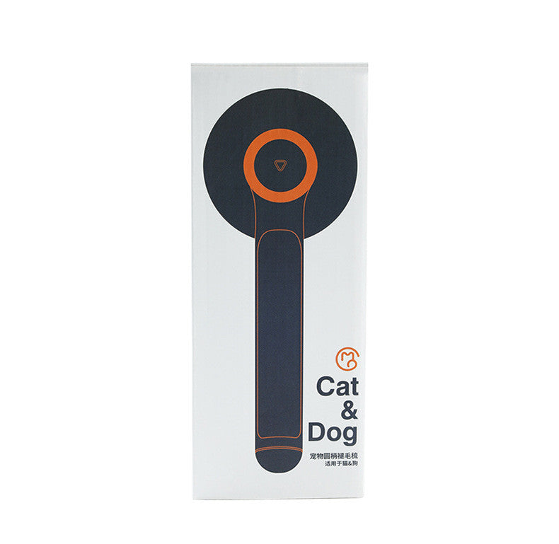 Round Handle Self-Cleaning Slicker Brush - 135° Pins Pet Dematting Comb