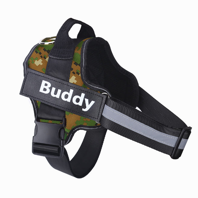 No-Pull Reflective Dog Harness Vest - Breathable Adjustable Harness for Small to Large Dogs