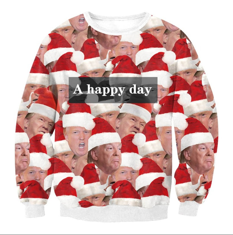 UGLY Christmas Sweater Vacation Santa Elf Funny Women's Men Sweaters