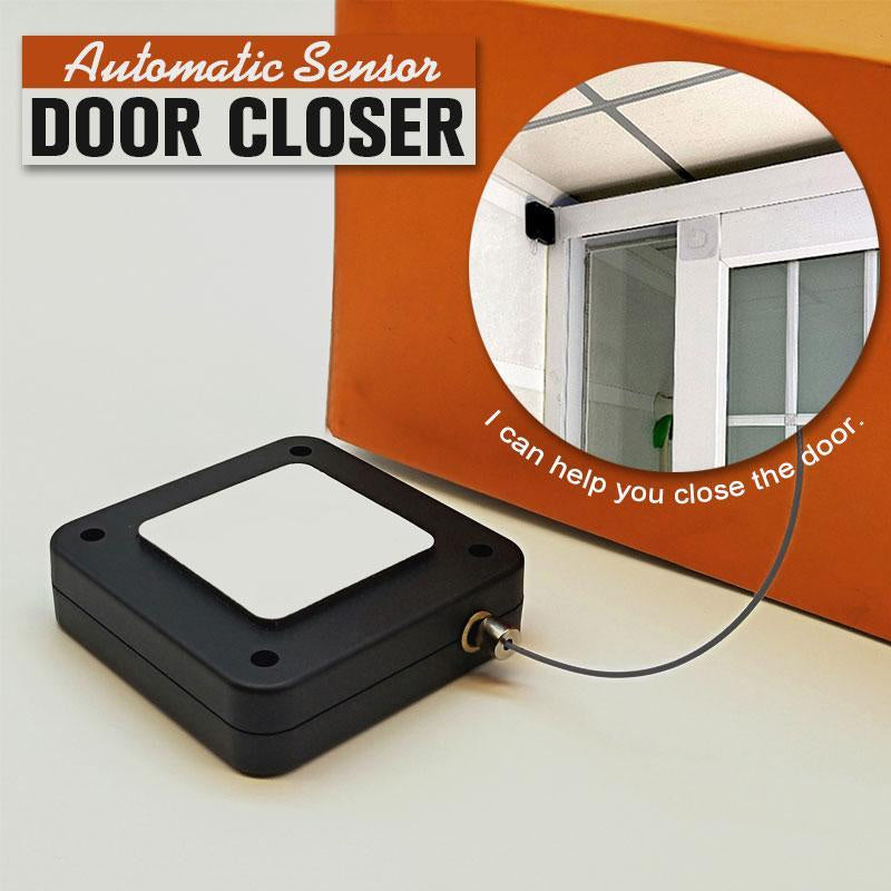 Automatic Door Closer with Retractable Cable