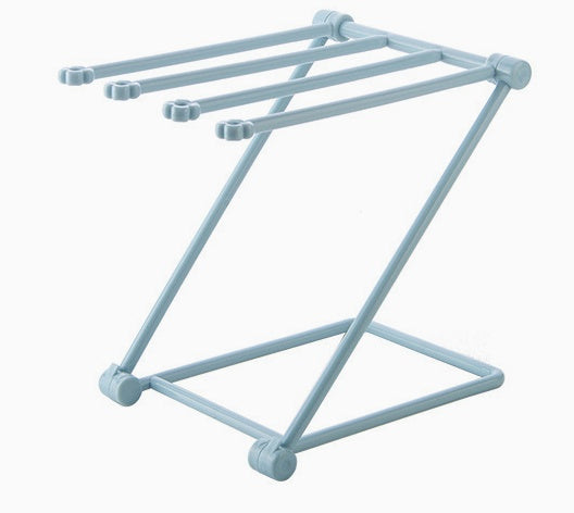 Foldable Dishcloth Drying Shelf - Kitchen Towel Holder