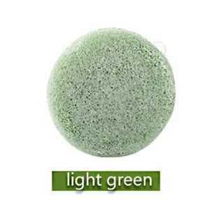 Konjac Sponge for Washing Face Round Konnyaku Facial Cleansing