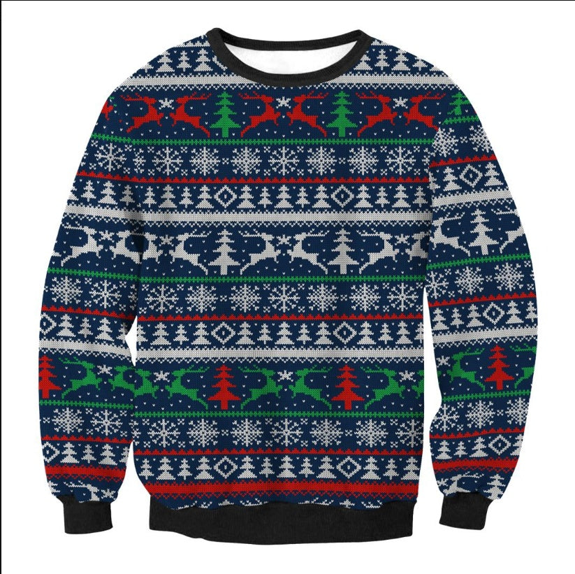 UGLY Christmas Sweater Vacation Santa Elf Funny Women's Men Sweaters