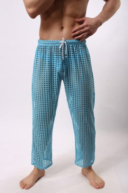 Men’s Sexy Mesh Trousers - Sheer Lounge Pants