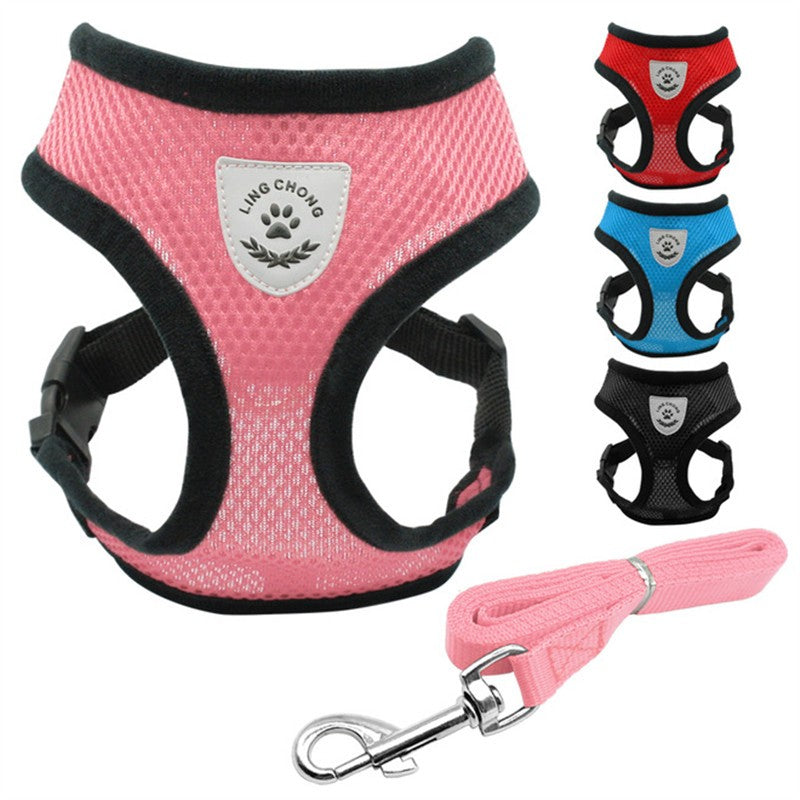 Pet Car Seat Belt Harness Set - Adjustable Dog Harness with Seat Belt Leash