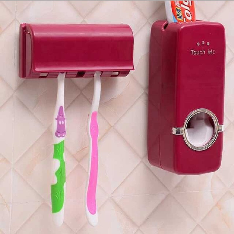 Bathroom Accessories Set - Soap Dispenser, Toothbrush Holder & Tray
