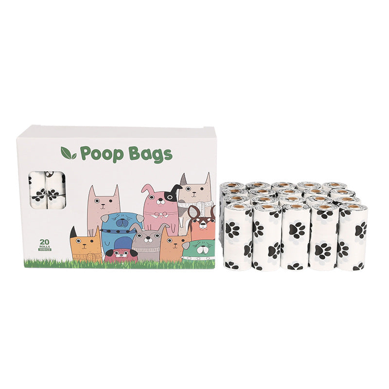 Eco Dog Poop Bags on a Roll - Leak-Proof Degradable Waste Bags with Dispenser Options
