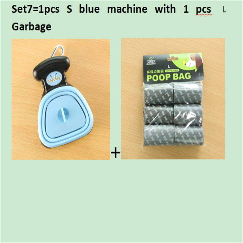 Foldable Travel Pooper Scooper - Portable Dog Poop Scoop with Degradable Bags