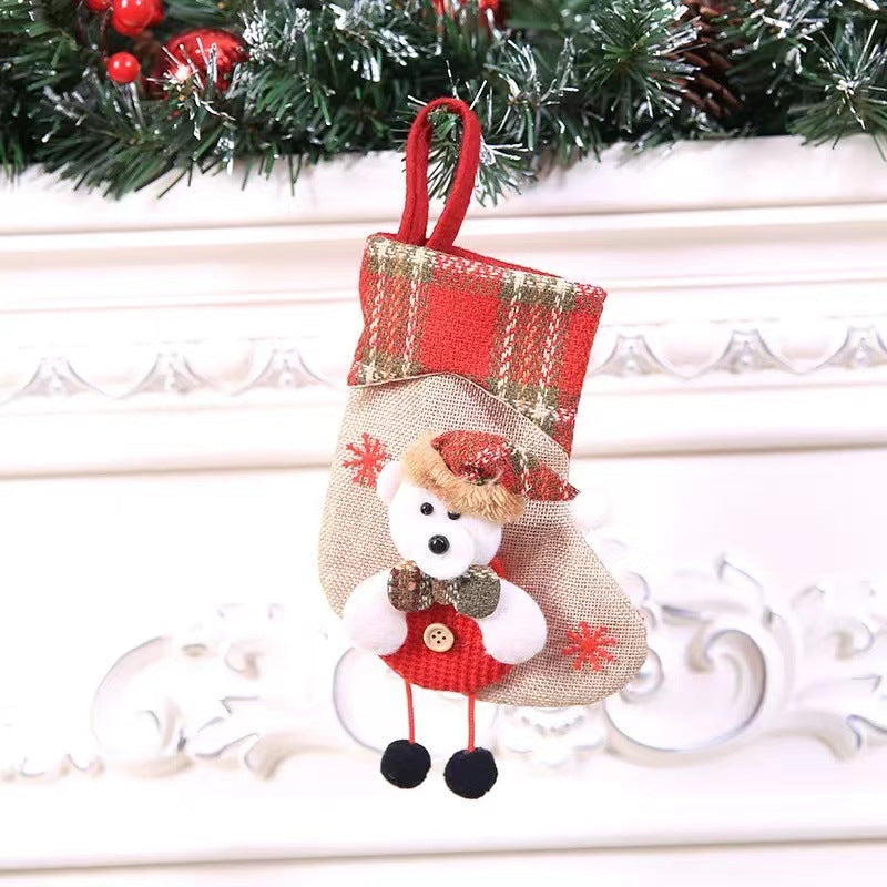 Christmas Decorations Stocking Pendant Gift Bag Hanging Piece