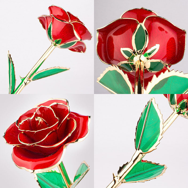 24K Gold-Plated Rose with Gift Box - Eternal Flower Valentine’s Day & Anniversary Gift