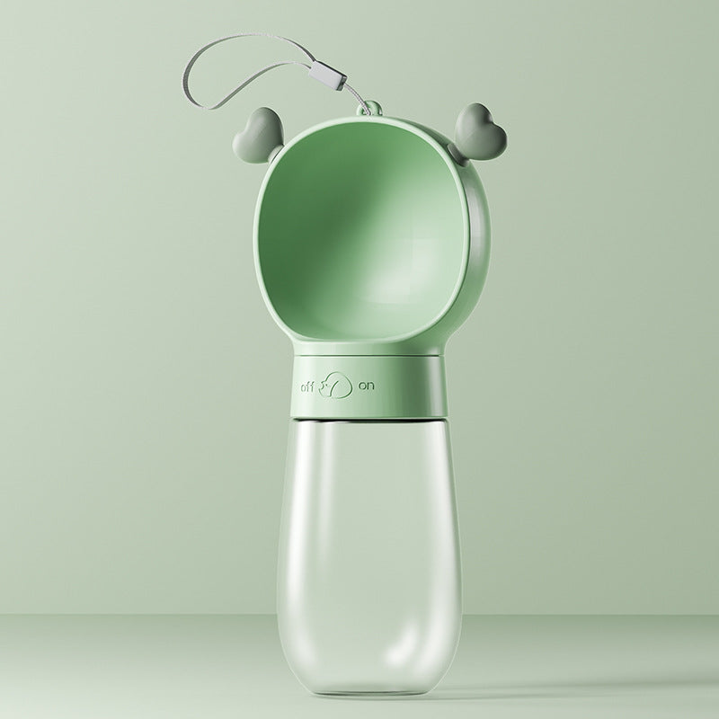 Cloud Dog Water Bottle - Portable Walking Drinker with Wide Bowl