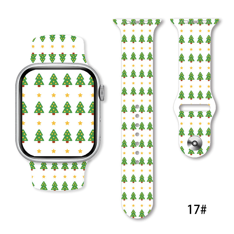 Christmas Silicone Strap Printing Suitable | Xmas Holiday Decor