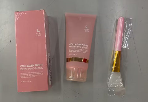 Face Night Mask Collagen Wrapping Natural Ingredients Firming