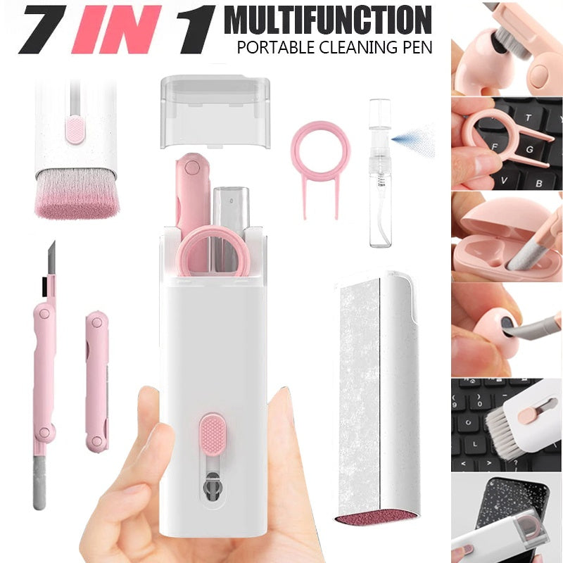 Keyboard and Earbud Cleaning Kit with Retractable Brush